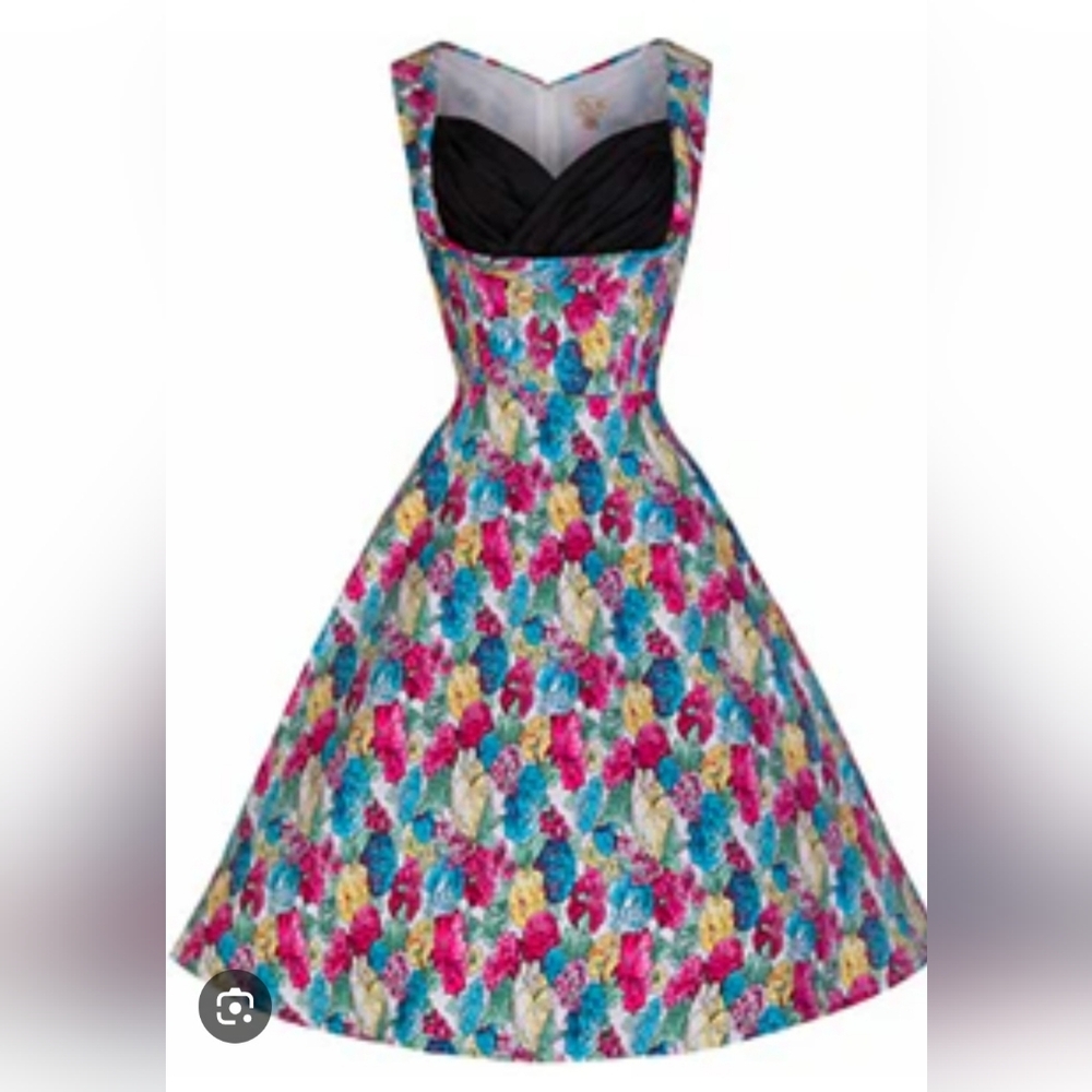 Vibrant Floral Midi Dress